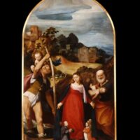 San Cristoforo e san Giuseppe accompagnano la Madonna