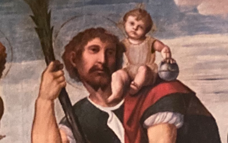 San Cristoforo porta il Bambino
