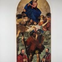 Madonna guarda San Cristoforo e Bambino