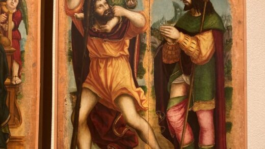 San Cristoforo corre fuori dalla tavola