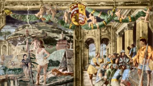 La parete com'era prima dei bombardamenti