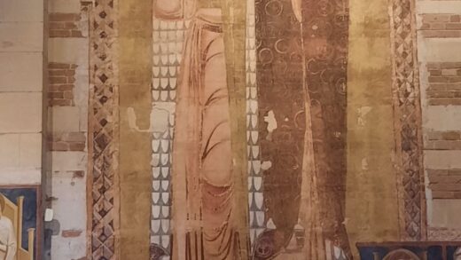 San Cristoforo colossale con Bambino e geste benedicente