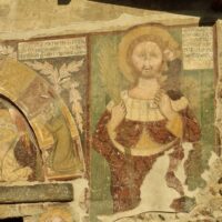 Grande san Cristoforo con Iscrizione