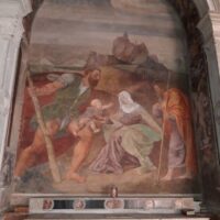 San Cristoforo lascia il Bambino alla Madonna