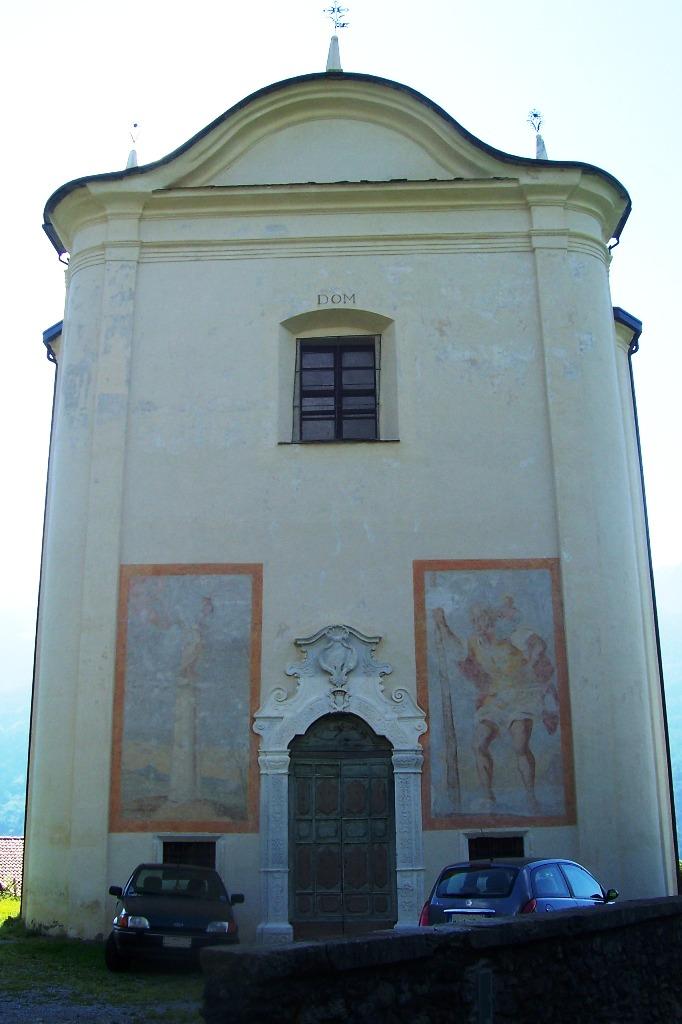 Chiesa con san Cristoforo in facciata