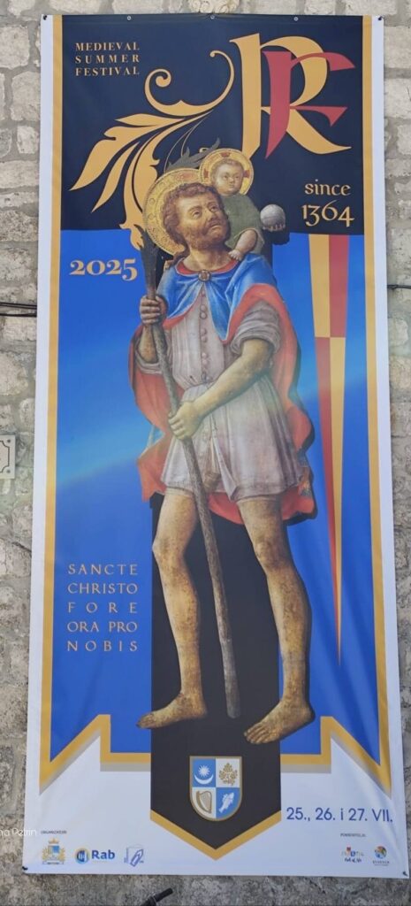 Locandina con san Cristoforo