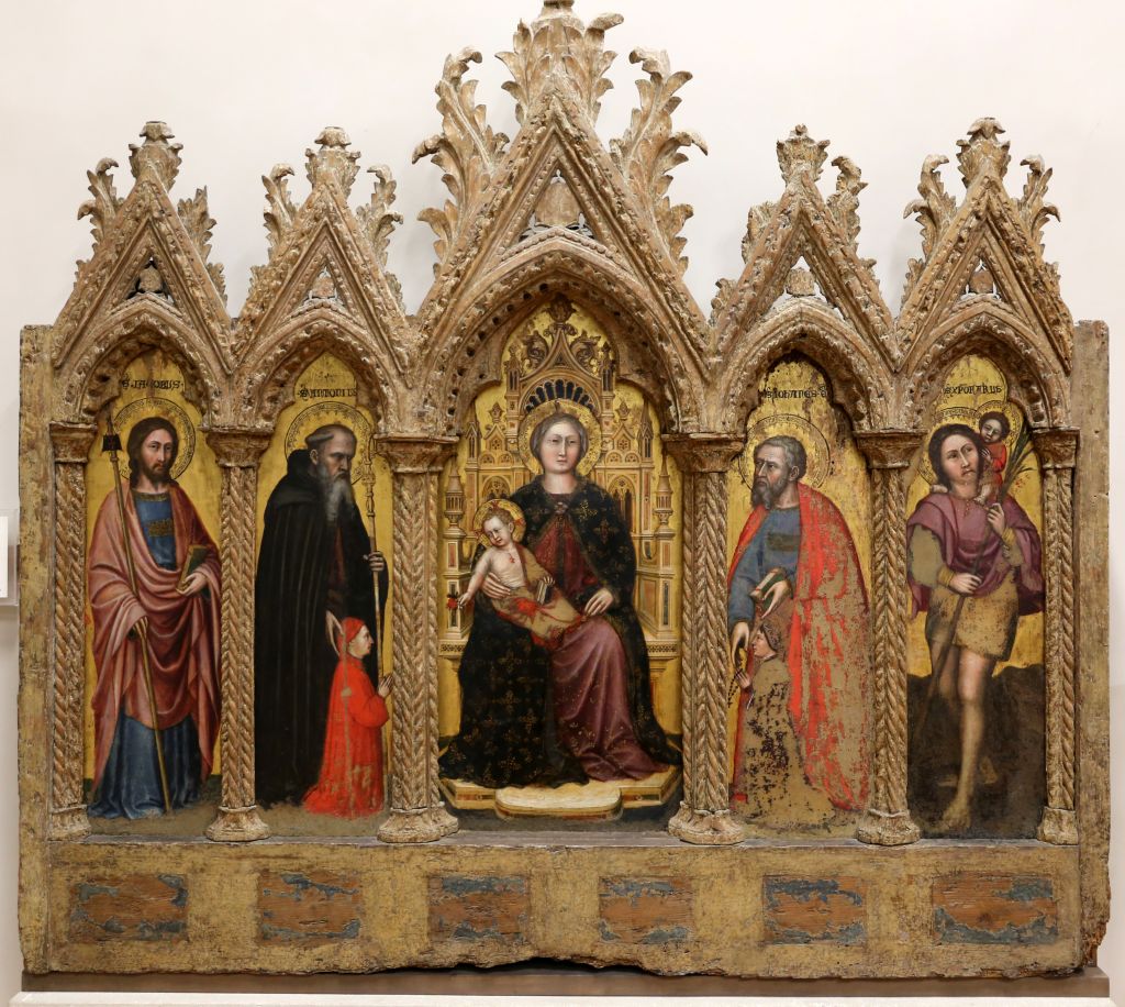 polittico con san Cristforo