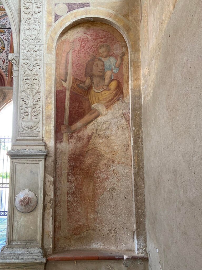 San Cristoforo con Bambino a cavalcioni