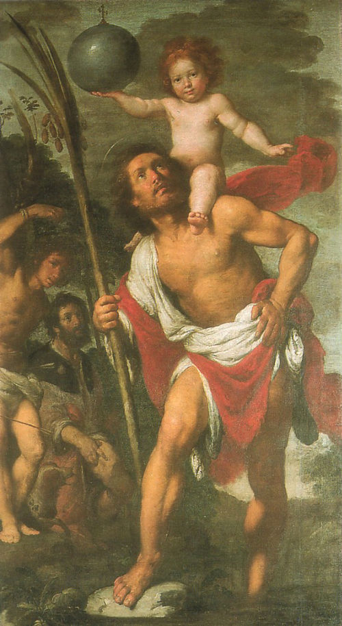 San Cristoforo con altri santi