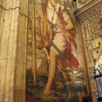 Enorme colossale san Cristoforo