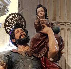 San Cristoforo protettore delle dita
