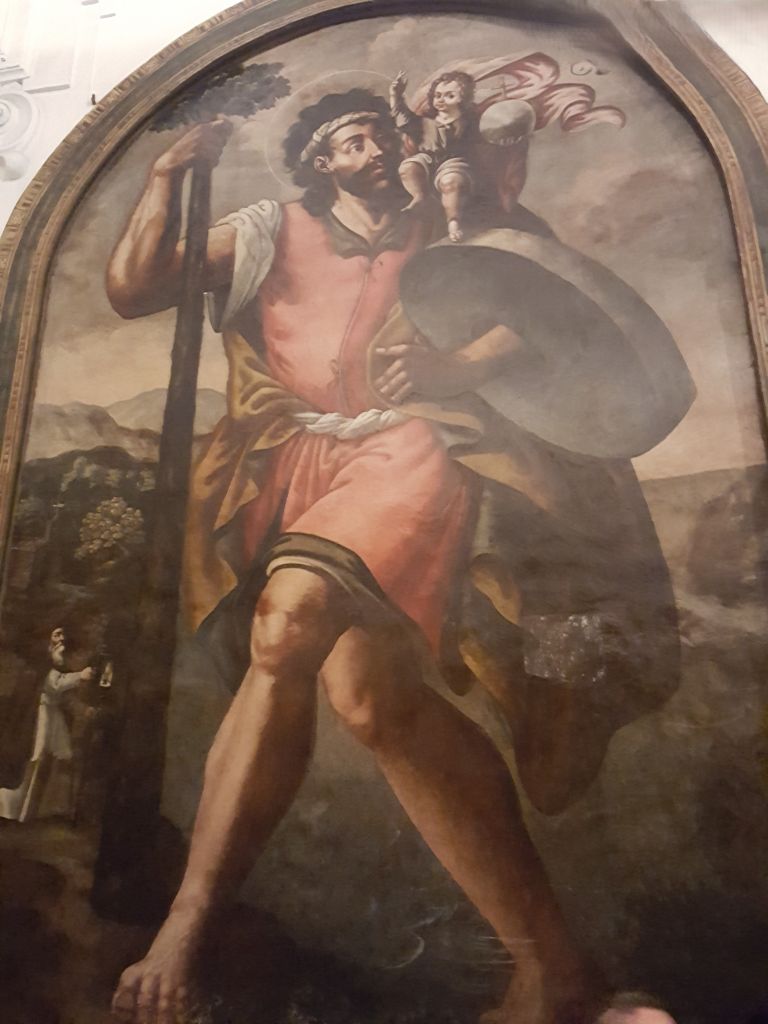 San Cristoforo con grande pietra