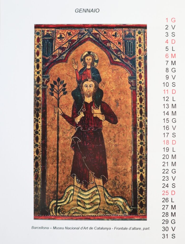 Calendario 2026 gennaio