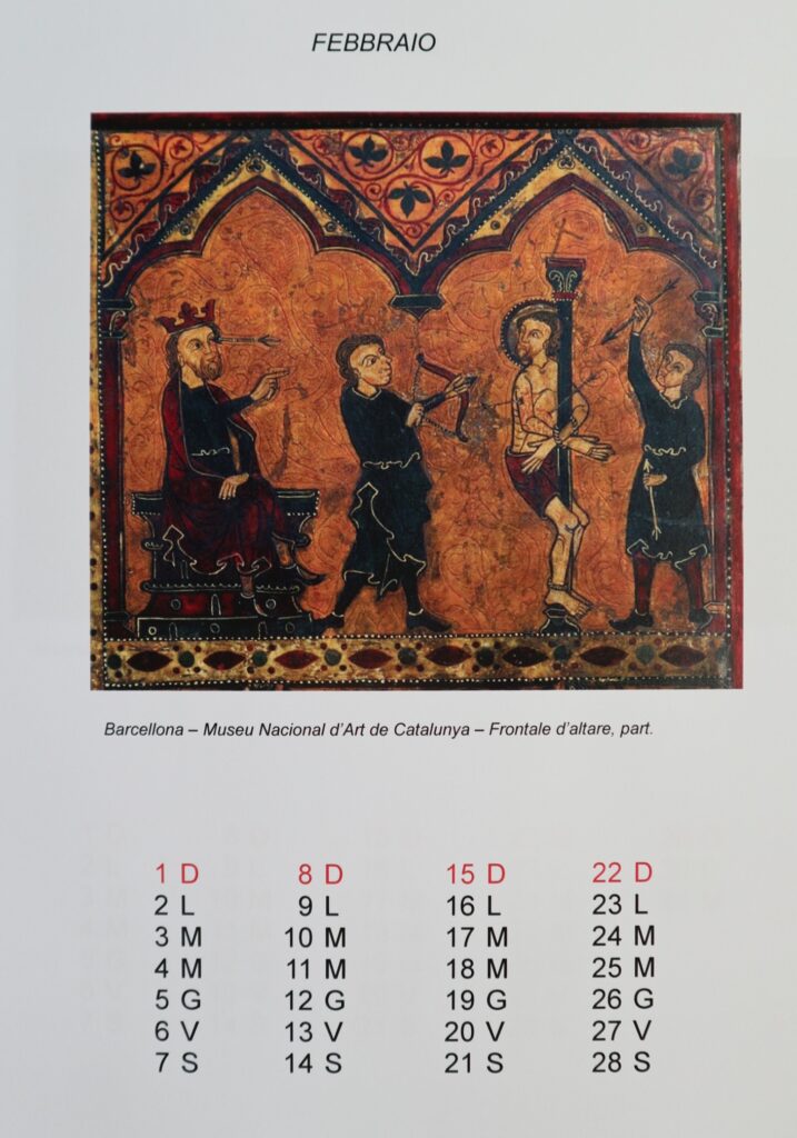 Calendario 2026 febbraio