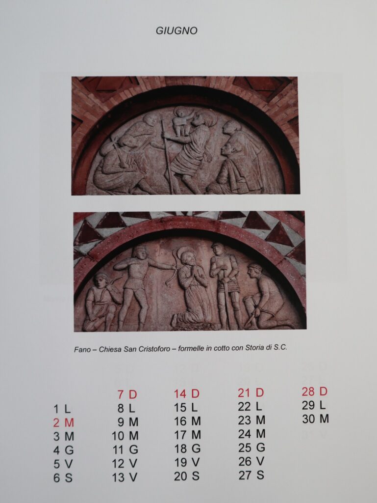 Calendario 2026 giugno