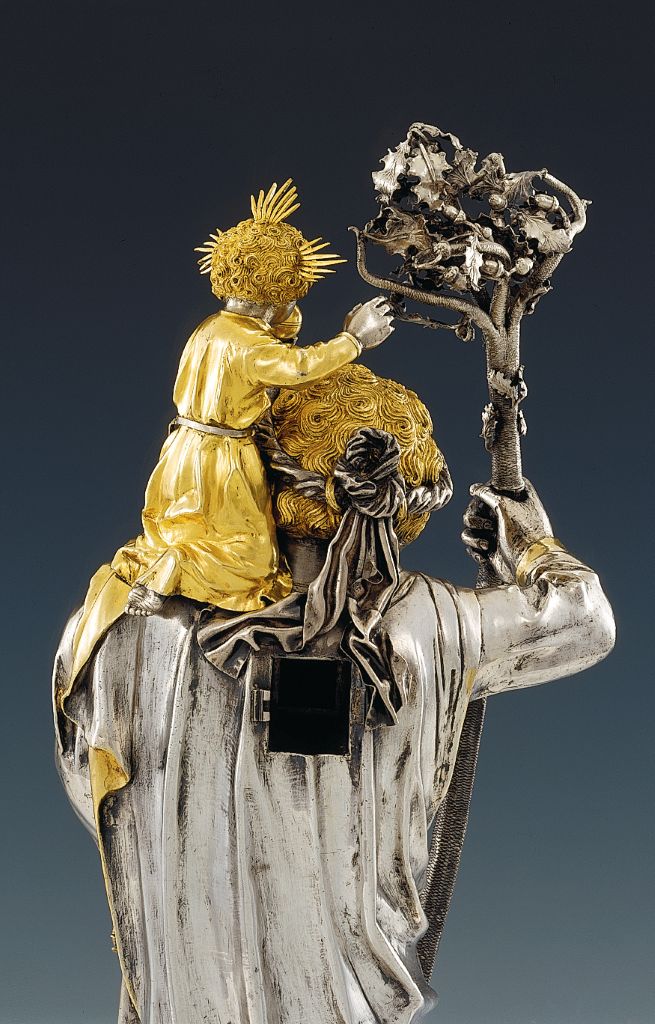 statua con porta per reliquie