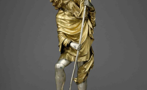 Reliquiario del santo d'argento con Bambino