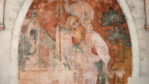 San Cristoforo su ocra rossa