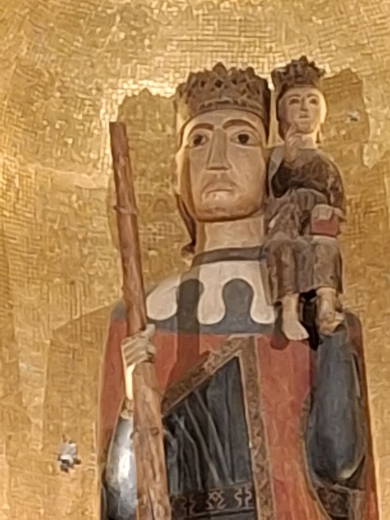 San Cristoforo con corona e Bambino coronato