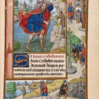 Quattro scene della vita di san Cristoforo