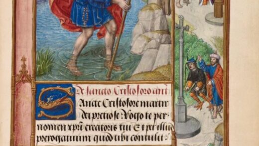 Quattro scene della vita di san Cristoforo