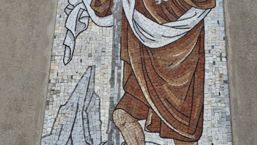 mosaico di san Cristoforo con Bambino