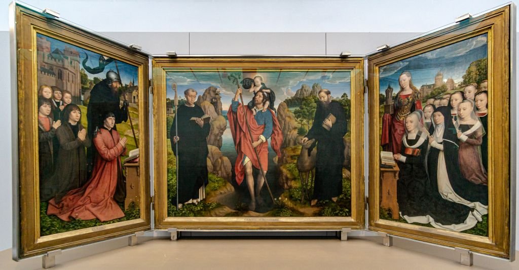 Trittico con San Cristoforo