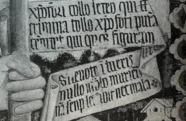 Cartiglio di san Cristoforo